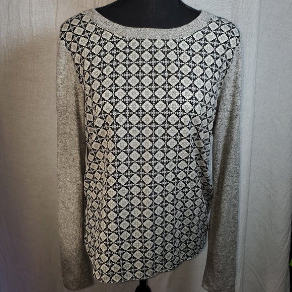 LeLis Stitchfix | Mixed Material Top - Picture 1 of 3